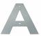 Husbogstav A m/skruehuller - 140 mm - Galvaniseret