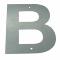 Husbogstav B m/skruehuller - 140 mm - Galvaniseret