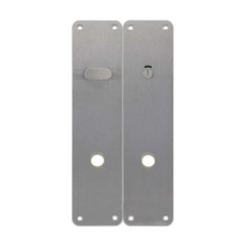 Langskiltesæt til toiletbesætning - CC 105 mm - Børstet