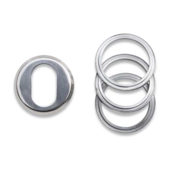 Oval universal cylinderring (udvendig) - 6-21 mm - Poleret