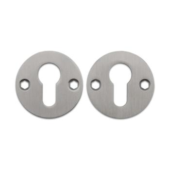 Cylinderskiltesæt til dråbecylinder - CC 38 mm - Børstet