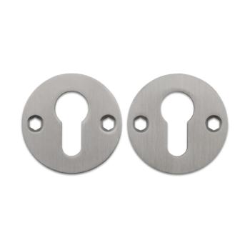 Cylinderskiltesæt til dråbecylinder - CC 38 mm - Børstet