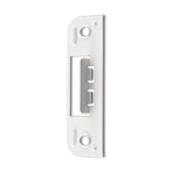 Slutblik til mellemdørslås - 100x30 mm - Hvid