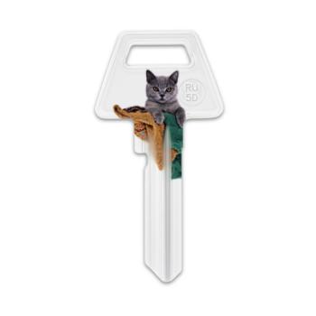 Nøgleemne - 6-stift - Kat-motiv