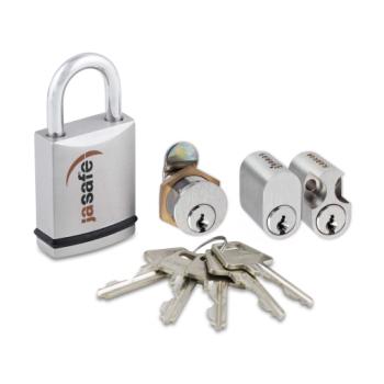 Låsesæt m/rokoko cylinder - SYSTEM 11 - Børstet